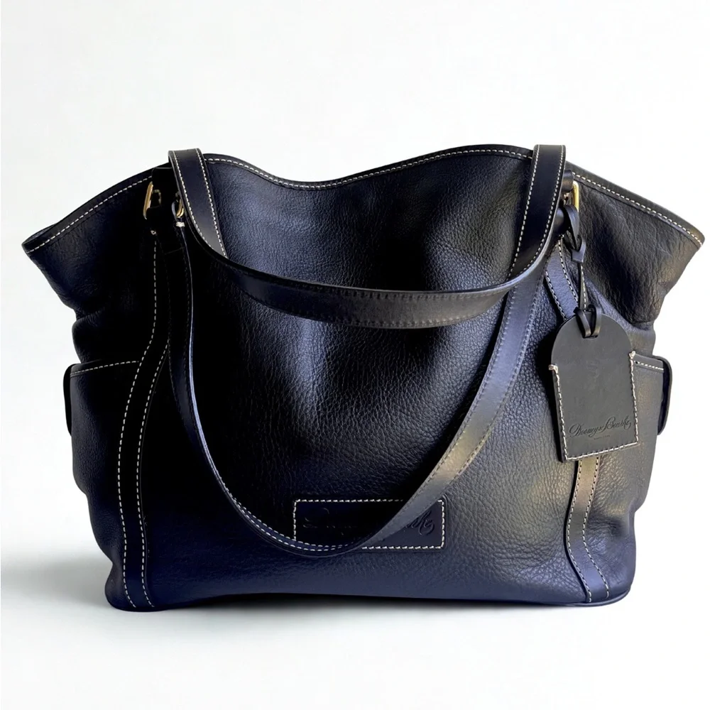 Dooney & Bourke Black Leather Kristen Tote - Picture 1 of 16